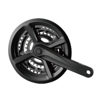 PROWHEEL Crankset -  TY-CM05 3x7-8 Speed Square Taper Inc Chain Guard - 175mm 48/38/28