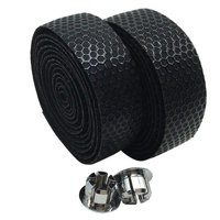 QBP Stealth Pu Bar Tape With Silicon Honeycomb Weave Top - Black