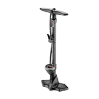 QBP Floor Pump - Air Attack - Steel Barrel - Plastic Base - Twin Head Valve - 120 Psi