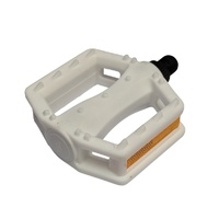QBP One-Piece PP Pedals 1/2 Inch White
