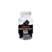 RYFE Tubeless High Flow Valves 44mm Black - Jar 20pcs