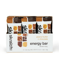 Skratch Labs Energy Bar Sport Fuel Peanut Butter + Chocolate 12 x 50 g Bars