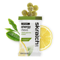 Skratch Labs Energy Chews Sport Fuel Lemon + Matcha 10 x 50 g Pouches