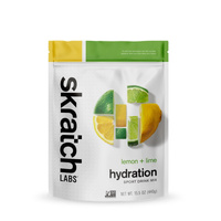 Skratch Labs Hydration Sport Drink Mix Lemon + Lime 20 Serving Resealable Bag 440 g