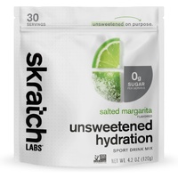Skratch Labs Unsweetened Hydration Sport Drink Mix Salted Margarita 30 Serving Bag 120 g