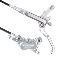 Trickstuff Direttissima 4-Piston Hydraulic Disc Brake Set - Silver