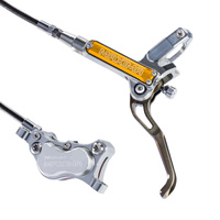 Trickstuff Maxima 4-Piston Hydraulic Disc Brake Set - Silver, Goodridge Carbon Hose