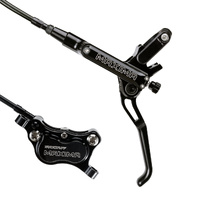 Trickstuff Maxima 4-Piston Hydraulic Disc Brake Set - Black, Kevlar Hose