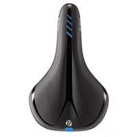 VELO Saddle UNISEX - COMFORT - High Density Foam - Steel Rails - 285mm x 172mm - 411g