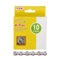 YABAN Chain - 10 Speed E-BIKE - 1/2 X 11/128 X 136L - 5.9mm - Silver/Silver 136L