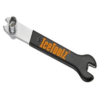 IceToolz 3400 Pedal and Axle Wrench 15mm with 14 and 15mm Sockets