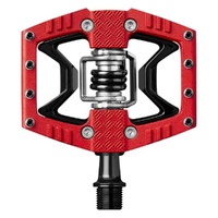 Crankbrothers Double Shot 3 Hybrid Flat & Clip-In Pedals Red