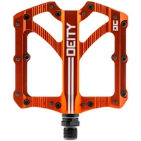 Deity Bladerunner Flat Pedals 103 x 100mm 11mm Thin Orange