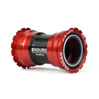 Enduro XD-15 Corsa TorqTite Bottom Bracket PF30 to 30mm, Under 90mm Spindle, Red (BKC-0650)