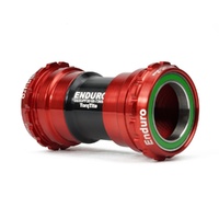 Enduro TorqTite Stainless Angular Contact Bottom Bracket PF30 to 30mm (104mm+) Red (BKS-0118)