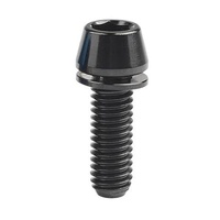 Titanium Stem Bolt M6 Black Gr 5 Tapered Head