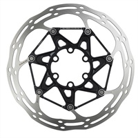 Rotor Centerline 2 Piece 140mm Black (includes Steel rotor bolts) Rounded