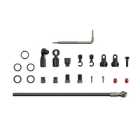 Disc Brake Hydraulic Hose Kit - Beveled Banjo -2000mmBlk (inc. banjo, fittings) - Flat Mount,Red22,Force22,Rival22,Force 1,Force CX1,Apex1 HRD,S700
