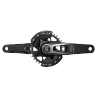 SRAM Crankset Powermeter X0 Eagle Spindle Q174 CL55 DUB MTB Wide 165mm Black 2-guards 32t T-Type (BB and BB DUB spacers are not included)