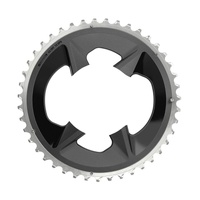 CHAIN RING ROAD 43T 94BCD 2X12 RIVAL WIDE BLACK WITH COVER PLATE