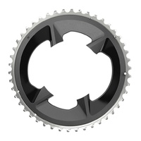CHAIN RING ROAD 48T 107BCD 2X12 RIVAL BLACK WITH COVER PLATE