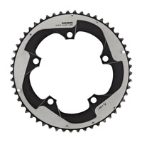 Chain Ring Road Red B2 X-Glide 53T Yaw 11 Speed S3 130 Alum 5mm Blast Black 2-Pin (53-39)