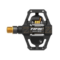 Pedal TIME Speciale 12 Small, Aluminum body and Titanium spindle, including ATAC standard cleats, Black Gold B1