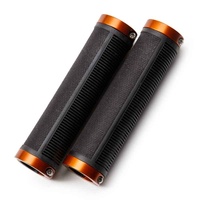 Brooks Cambium Rubber Grips 130mm - Black/Orange