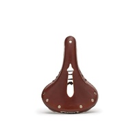 Brooks B17 Carved Short Leather Saddle - Antique Brown