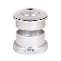 Chris King InSet 5 Headset, 49mm Straight, 1-1/8 to 1.5-Inch Tapered, Silver