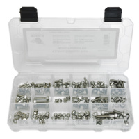 Wheels MFG Stainless Steel Fastener Kit, 4/5/6mm, 218 Pieces