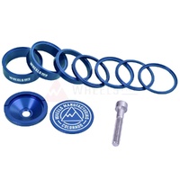 Wheels MFG Pro StackRight Headset Spacer Kit, Blue