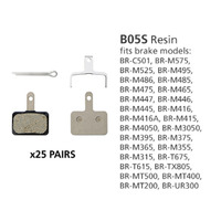 BR-MT400 DISC BRAKE PADS B05S RESIN  25 PAIRS * REPLACES EBPB03SRESINBS *