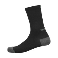 SHIMANO PERFORMANCE WOOL SOCKS L - XL (shoe size 45 - 48) Unisex Black