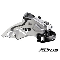 Shimano FD-M370 FRONT DERAILLEUR ALTUS LOW-CLAMP DUAL-PULL 63-66 ANGLE
