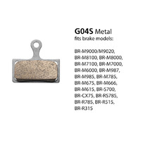 BR-M8000 METAL PADS & SPRING G04S w/SPLIT PIN * REPLACES Y8MY98010*