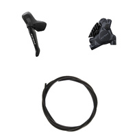 SHIMANO GRX Hydraulic Disc Brake Kit BRRX410KTBLRS717L Left / rear Resin with fin Without adapter, for rear mount thickness 25 mm 1700 (black)