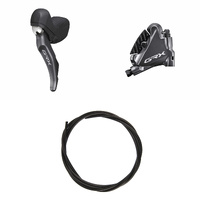 SHIMANO GRX Brake (Kit) BRRX810KTSTRX810ST Left / rear Resin with fin Without adapter, for rear mount thickness 25 mm 1700 (black)
