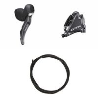 SHIMANO GRX Brake (Kit) BRRX810KTSTRX810ST Right / front Resin with fin Front bracket assembled for 160 mm rotor 1000 (black)