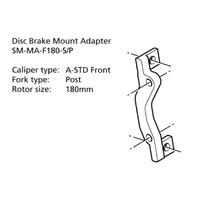 Shimano SM-MA-F180-SP ADAPTER 180mm CALIPER: A-STD FRONT MOUNT: POST