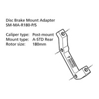 Shimano SM-MA-R180-PS ADAPTER 180mm CALIPER: POST MOUNT: A-STD REAR