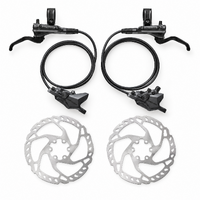 Shimano Deore BR-M6200 2-Piston Hydraulic Disc Brake Set - Front + Rear + 6-Bolt Rotors
