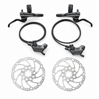 Shimano Deore BR-M6220 4-Piston Hydraulic Disc Brake Set - Front + Rear + 6-Bolt Rotors