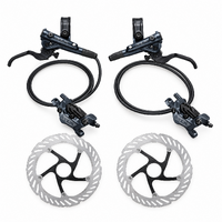 Shimano SLX BR-M7120 4-Piston Hydraulic Disc Brake Set - Front + Rear + Centre Lock Rotors