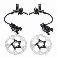 Shimano Deore XT BR-M8120 4-Piston Hydraulic Disc Brake Set - Front + Rear + 6-Bolt Rotors