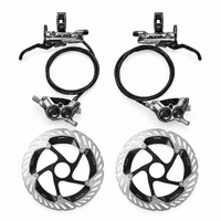 Shimano XTR BR-M9220 4-Piston Hydraulic Disc Brake Set, Metal Pads - Front + Rear + Centre Lock Rotors