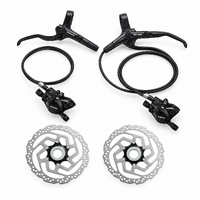 Shimano Altus BR-MT200 2-Piston Hydraulic Disc Brake Set - Front + Rear + Centre Lock Rotors