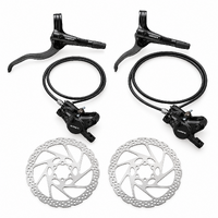 Shimano Deore BR-MT410 / BL-MT401 2-Piston Hydraulic Disc Brake Set - Front + Rear + 6-Bolt Rotors