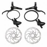 Shimano Deore BR-MT420 4-Piston Hydraulic Disc Brake Set - Front + Rear + 6-Bolt Rotors