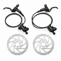 Shimano Deore BR-MT500 2-Piston Hydraulic Disc Brake Set - Front + Rear + 6-Bolt Rotors
